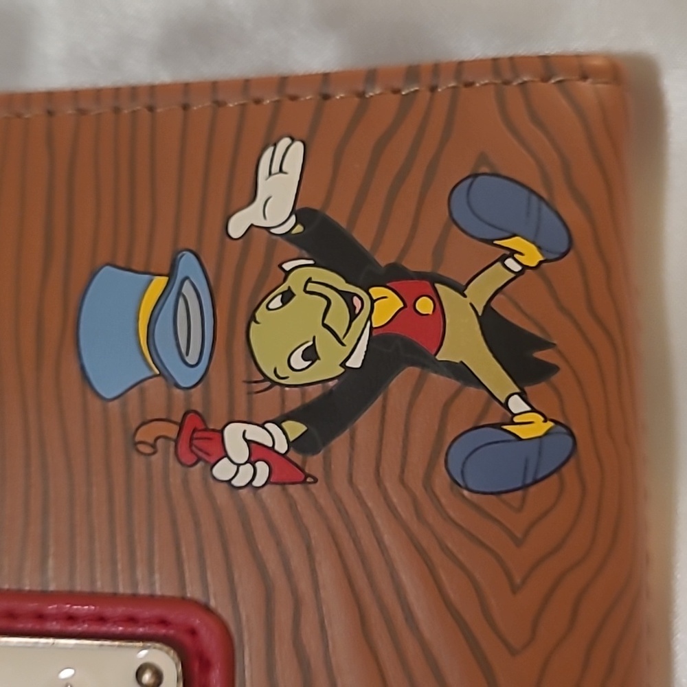 Loungefly Brown Pinochio Wallet with Vintage Metal Hardware - Picture 4 of 10